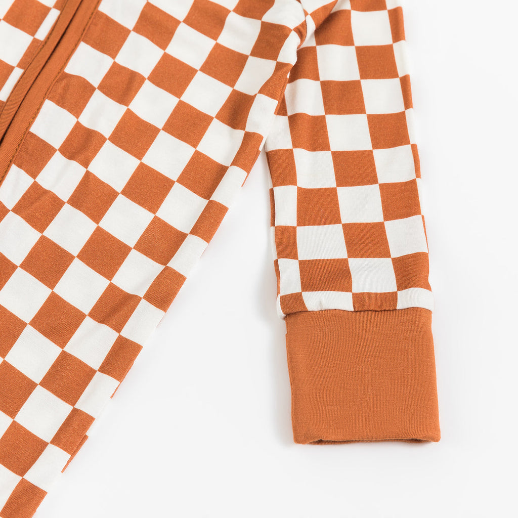 Copper Check Bamboo Zippy
