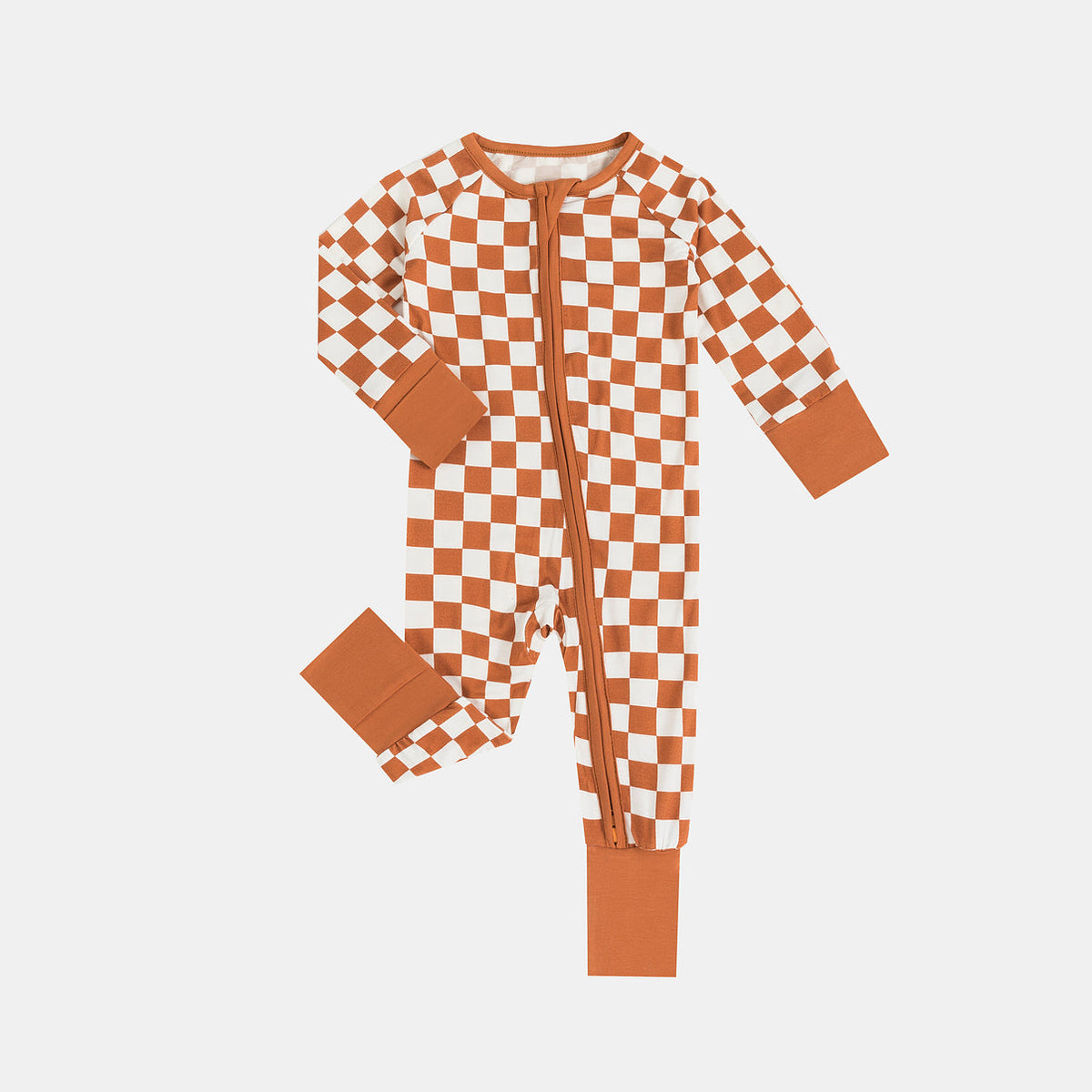 Copper Check Bamboo Zippy