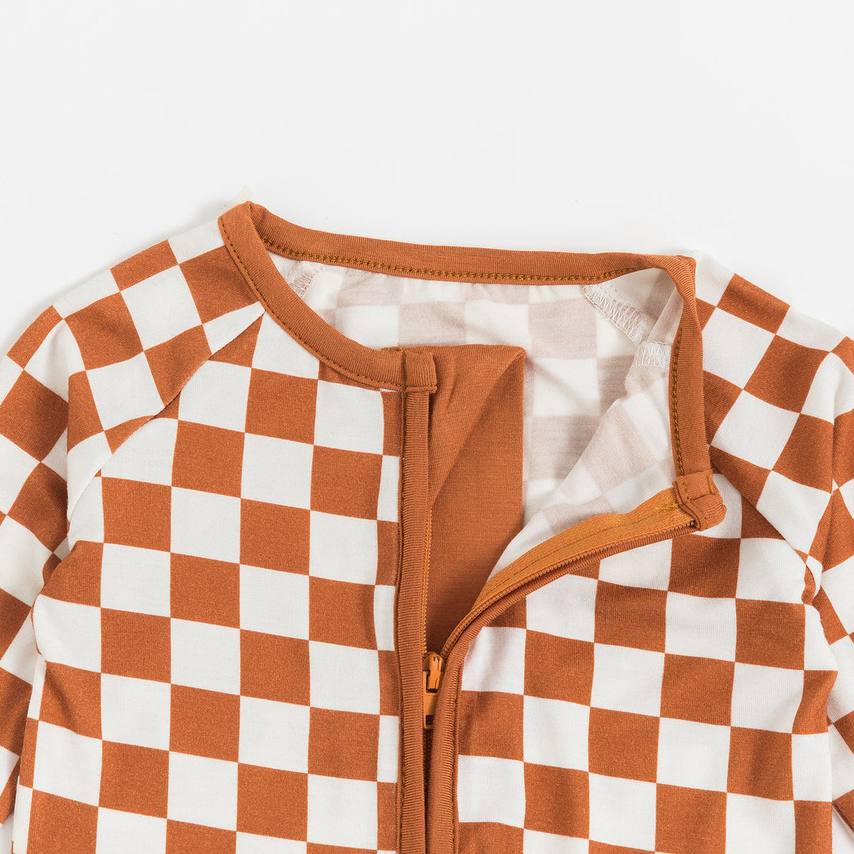 Copper Check Bamboo Zippy